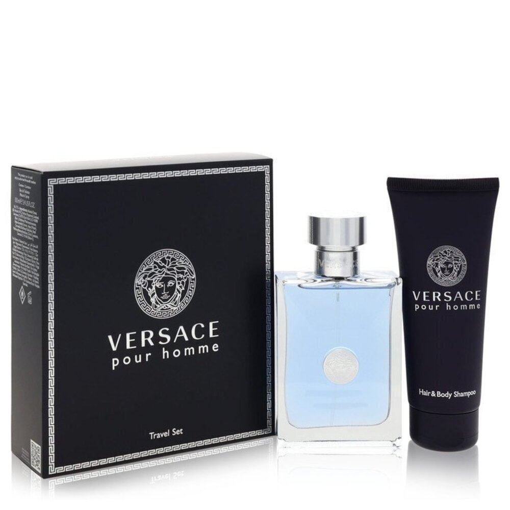 Versace Pour Homme by Versace Gift Set -- 3.4 oz Eau De Toilette Spray + 3.4 oz